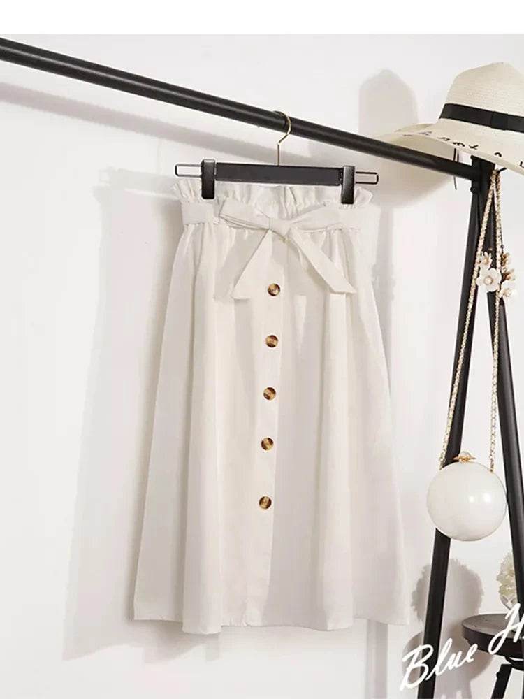 Women's Korean Pleated Midi Skirt - P12 Hub Europe