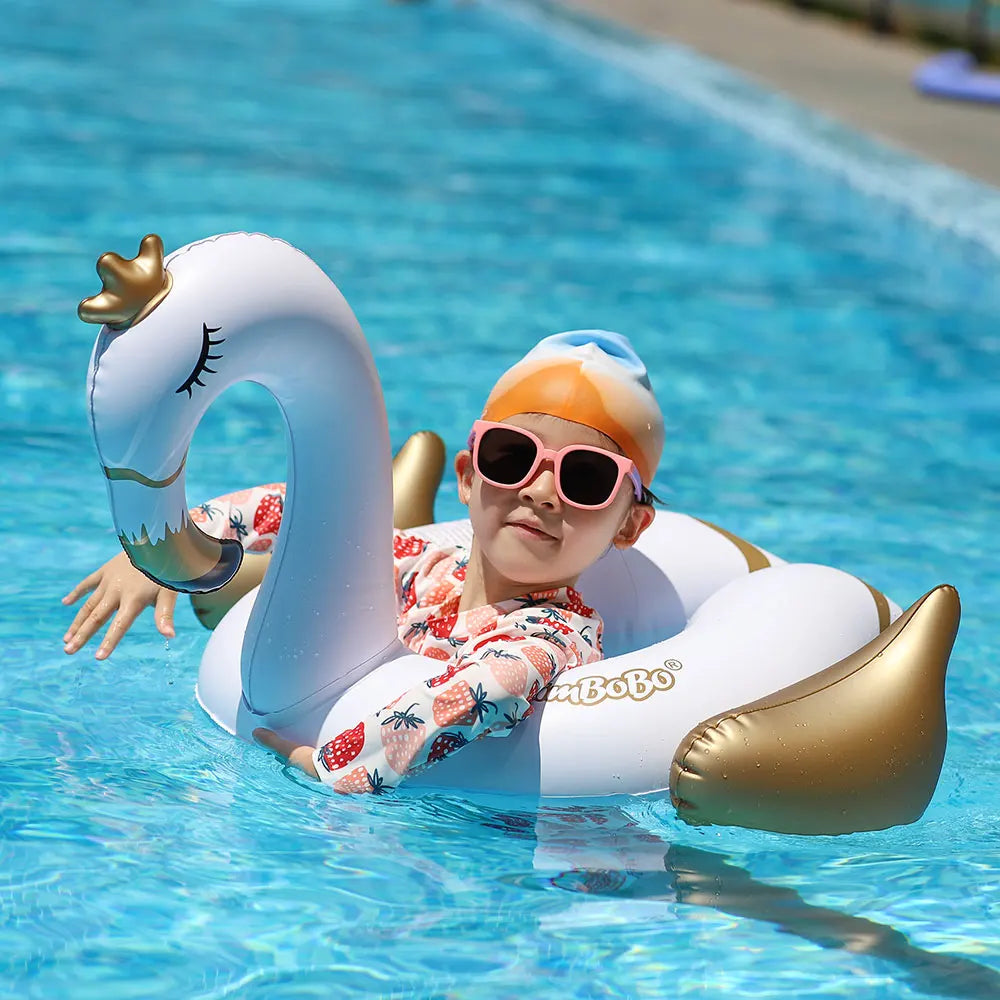 Swimbobo New Style Child Inflatable Dinosaur Cute Swimming Seat Boat Floating Kid Water Toy Baby Swim Rings Pool Float Summer