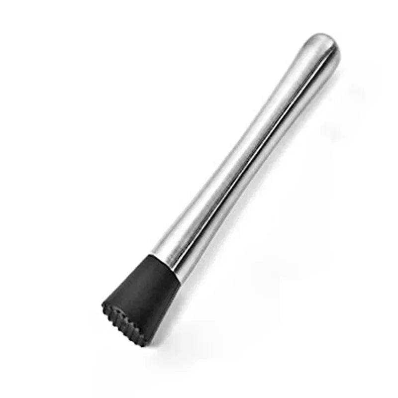 Durable Stainless Steel Wine Mixing Stick Muddler Cocktail Stirrer Shaker Ice Crusher Comfortable Grip Barware Tool - P12 Hub Europe
