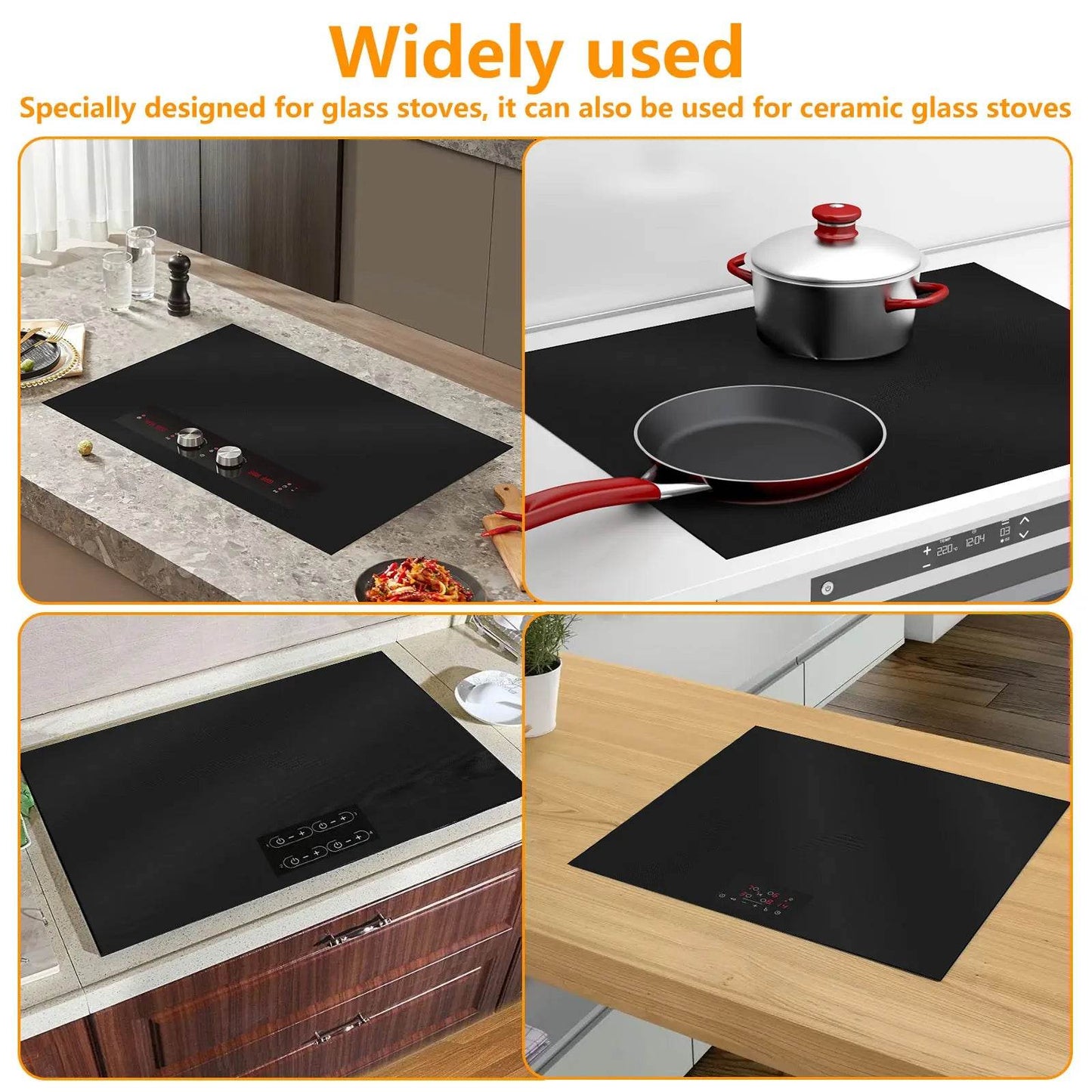 Silicone Induction Cooktop Mat Non Slip Electric Stove Cover Pad Cooktop Protector Cooking Kitchen Accessories Stove Top Cover - P12 Hub Europe