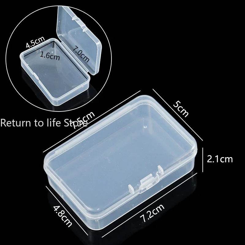 PP Storage Box Mini Transparent Plastic Case Container Square Rectangle Packaging Box for Jewellry Beads Small Items - P12 Hub Europe