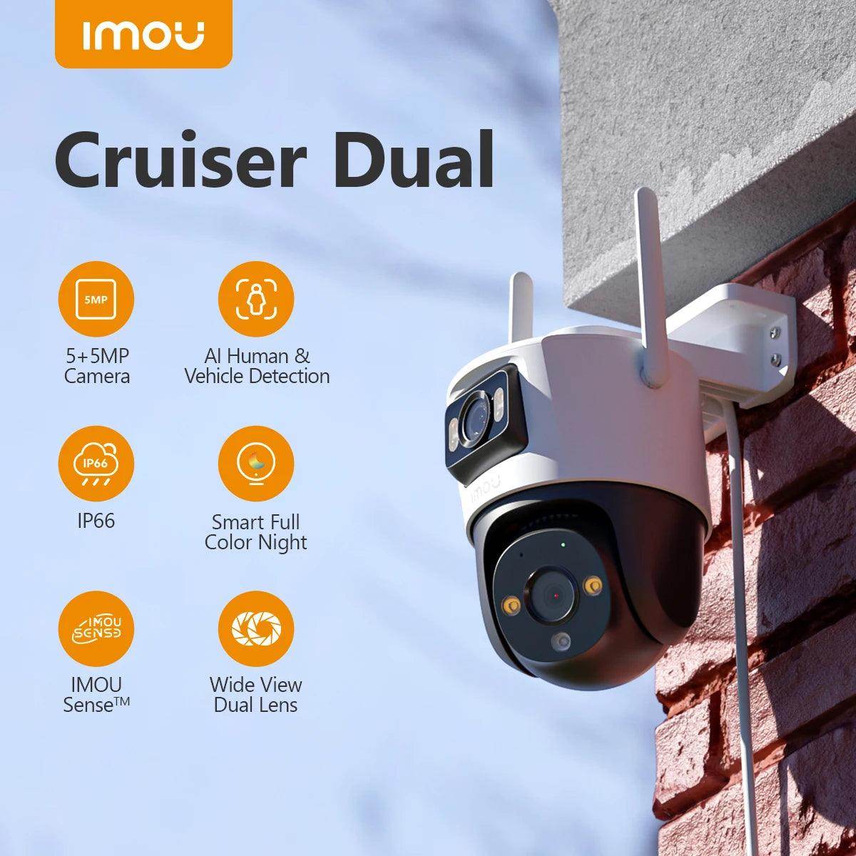 Camera PTZ WiFi Dual Lens, AI Detect, 6/8/10MP - P12 Hub Europe