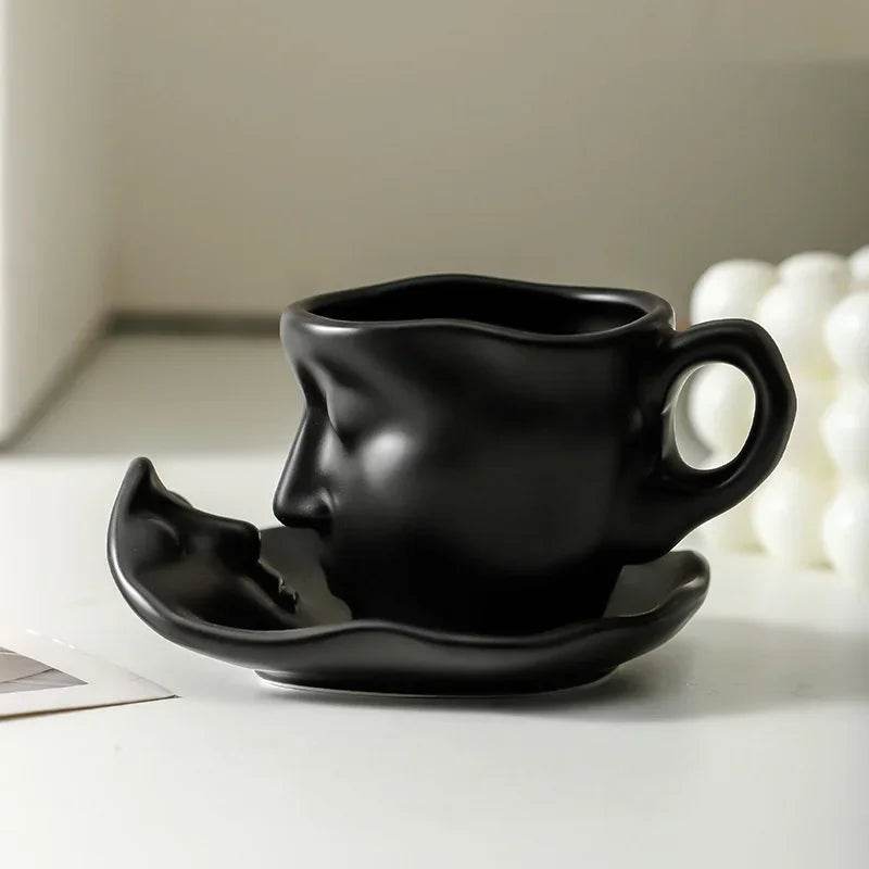 & Face Love Kissing Coffee Cups Mugs,creative Ceramic Mugs Coffee Cup Artistic Kiss Ceramic Coffee Cups Office Cup Wedding Gifts - P12 Hub Europe