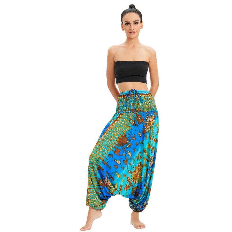 Women's Boho Harem Rayon Pants - P12 Hub Europe