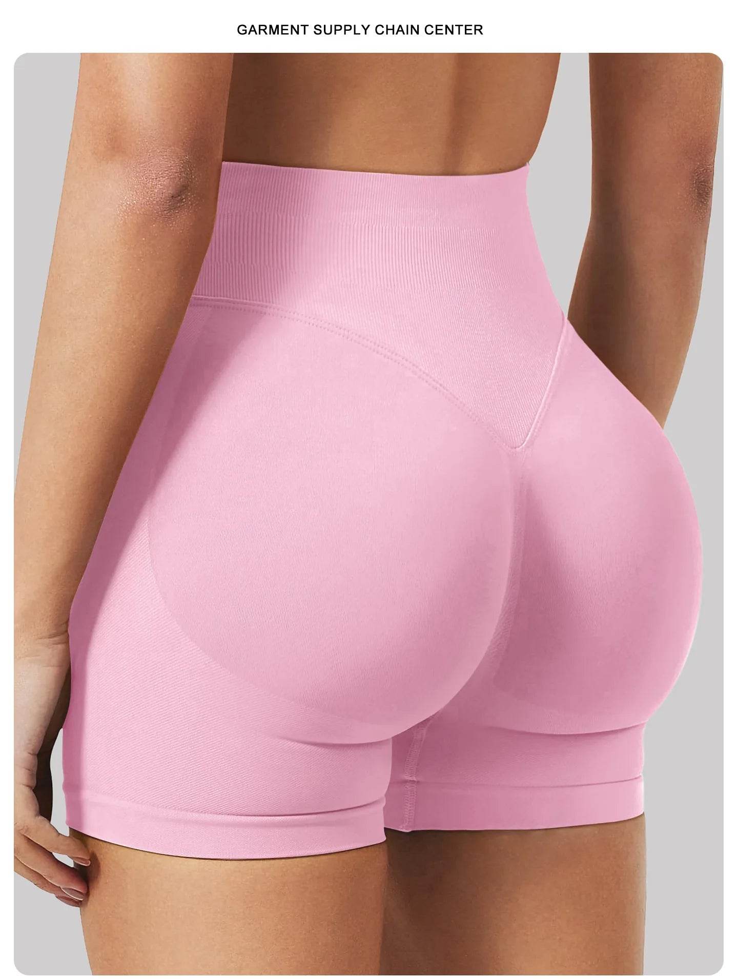 Seamless Scrunch Bum Gym Shorts - P12 Hub Europe
