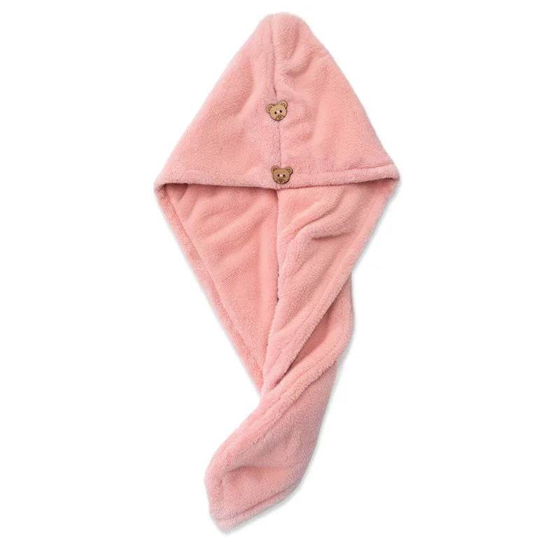 Dry Hair Hat Woman Absorbent Quick Dry Wipe Hair Towel Long Hair Cute Shower Cap Bathroom Accessories Quick Dry Towel - P12 Hub Europe