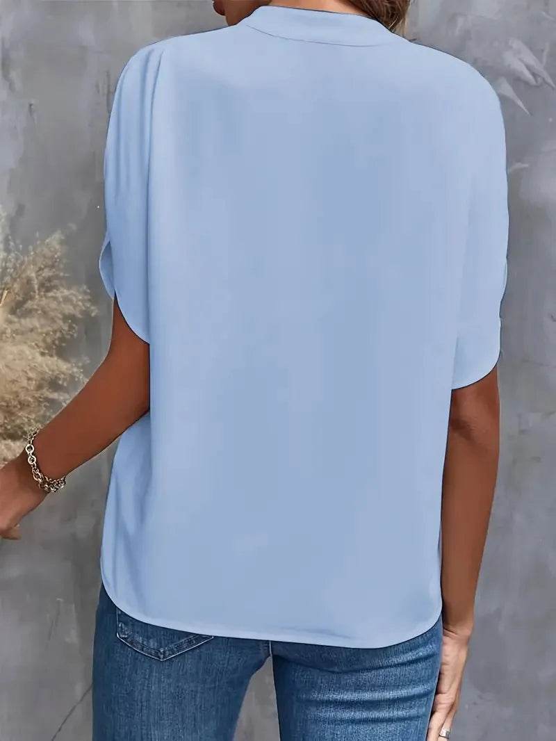 Summer Women's V-neck Blouse - P12 Hub Europe