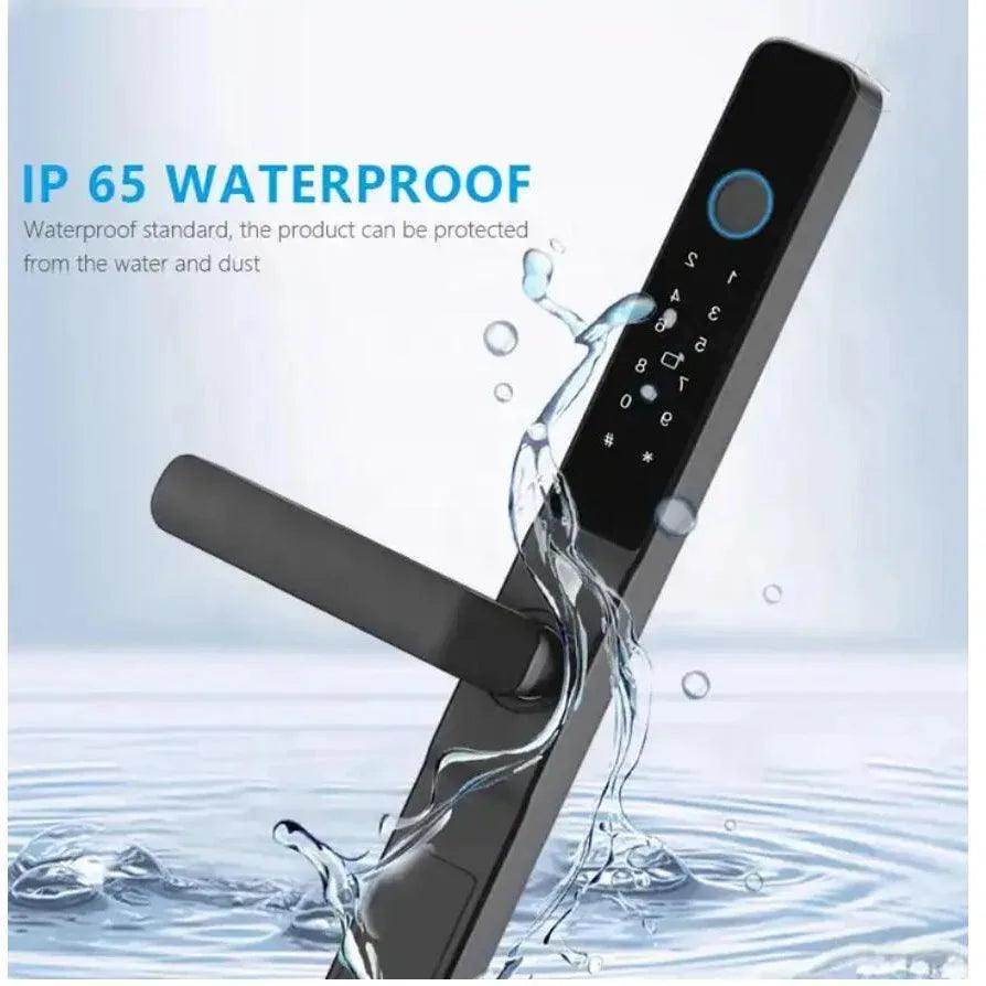 WiFi Sliding Door Lock | IP66, Fingerprint, Card, Code, Glass/Aluminum - P12 Hub Europe