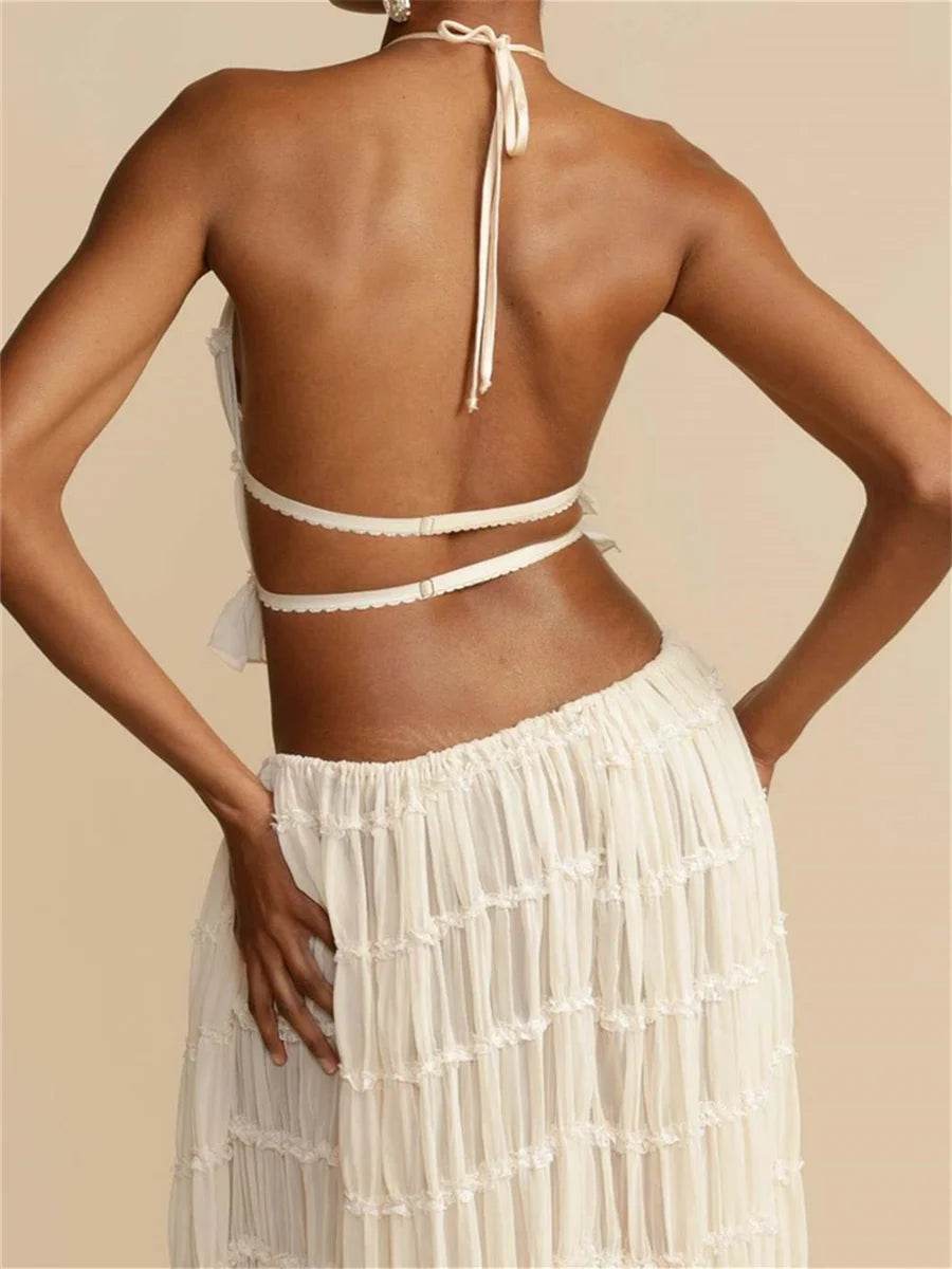 Elegant Backless Maxi Set - P12 Hub Europe