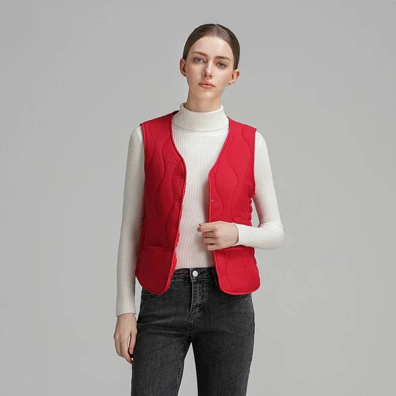 Women's Lightweight Down Vest - P12 Hub Europe