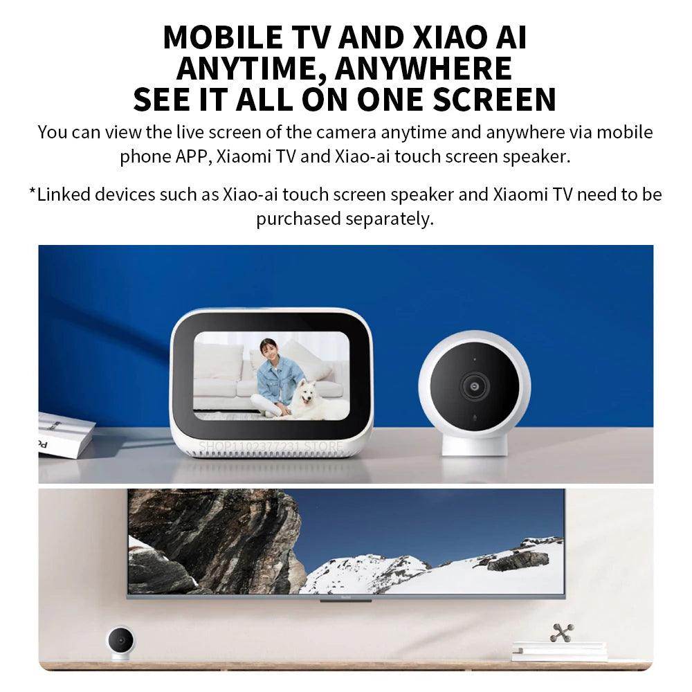 Indoor Camera Xiaomi 2K WiFi Night Vision, Voice, AI Alarm - P12 Hub Europe