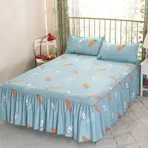 Stylish Single-piece Bed Circumference Skirt, Korean Version Bedspread & Coverlet, Fade-Resistant Design - P12 Hub Europe