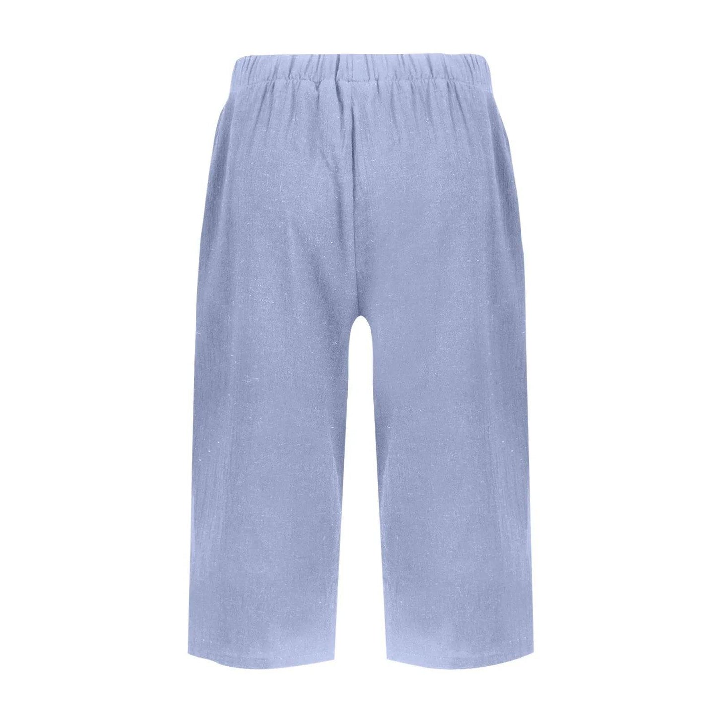 High Waist Solid Workout Capris - P12 Hub Europe