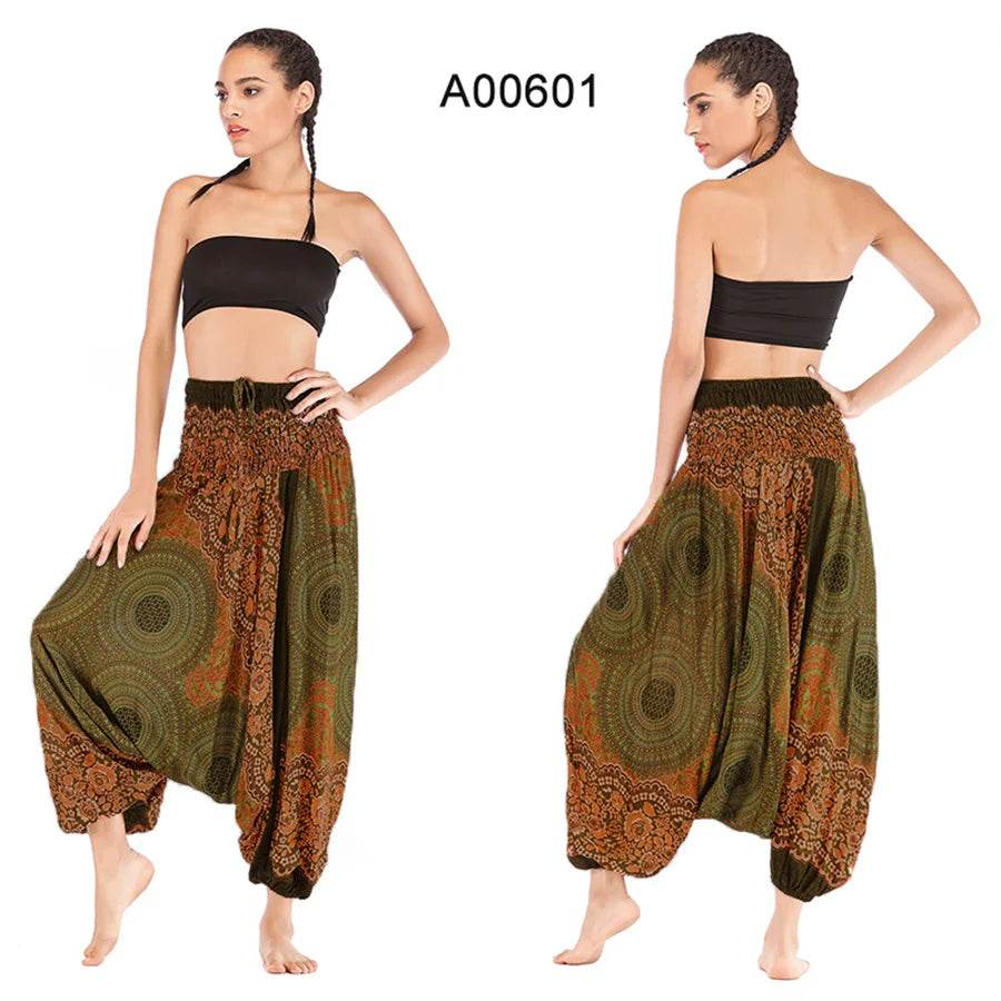 Women's Boho Harem Rayon Pants - P12 Hub Europe