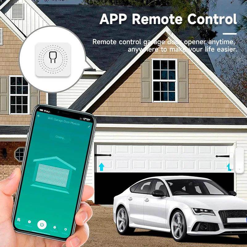 WiFi Smart Garage Door Opener Sensor, Alexa/Google, Remote Control - P12 Hub Europe
