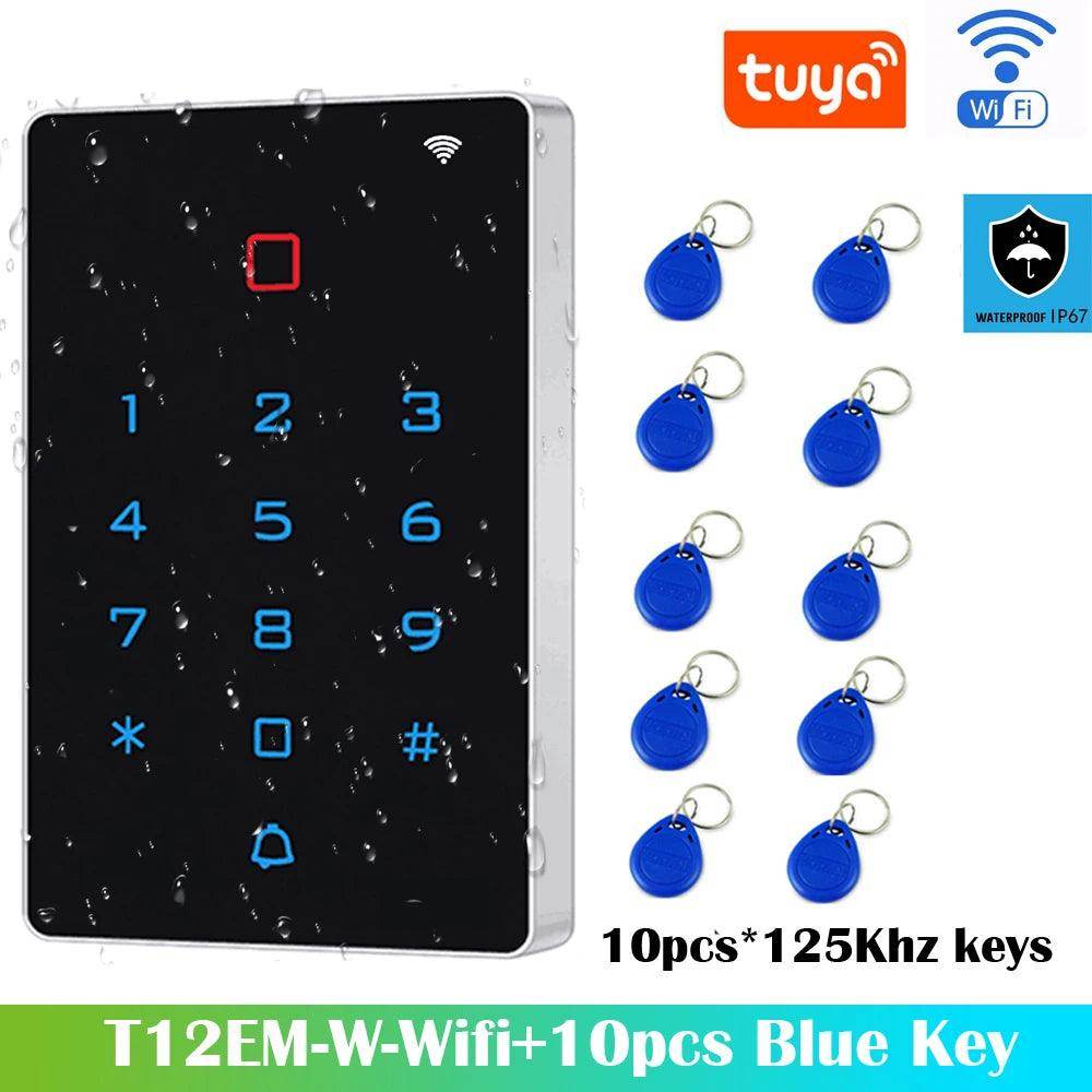 WiFi RFID Access Control Keypad | 125kHz, WG26, IP65 - P12 Hub Europe