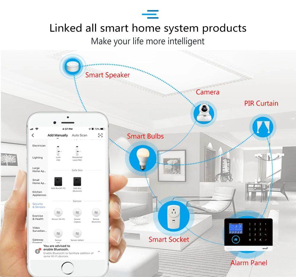 Alarm Smart Tuya WiFi 4G Home - P12 Hub Europe