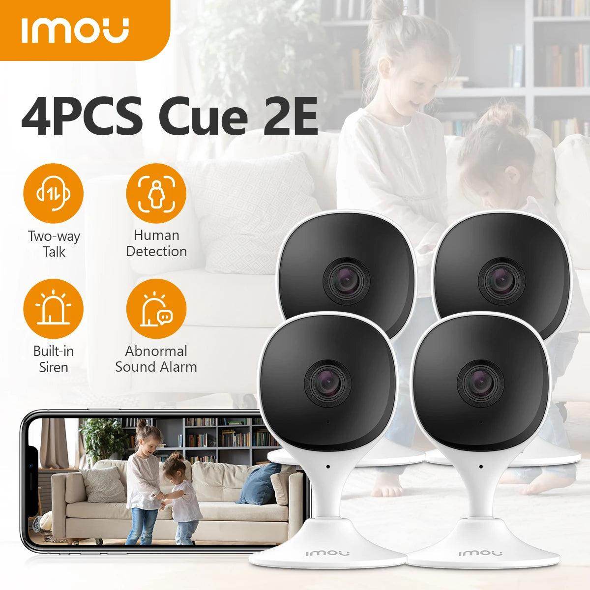 Camera AI Detect Indoor 4x WiFi Cue 2C, 1080P, IR - P12 Hub Europe