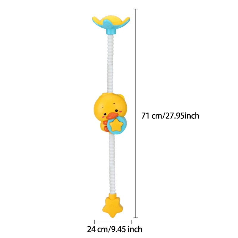 New Cute Duck Bath Toy Shower Electric Spray Bathroom Kids Water Baby Toy Bathtub Play Game Faucet Swimming for Girl Gift