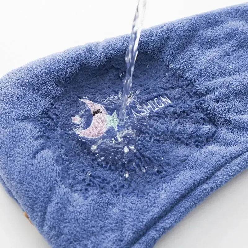 1pc Quickly Dry Hair Hat Super Absorbent Soft Bathroom Women Head Towels Girls Cute Hair Towel Hair Dry Wrap Bonnets - P12 Hub Europe