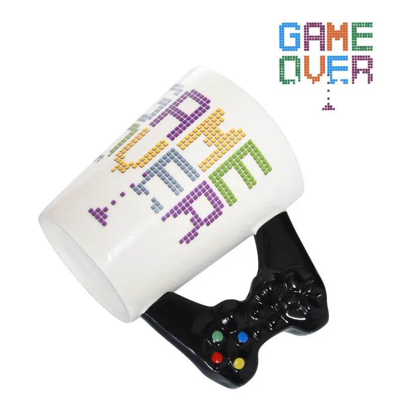 400ml Creative Game Handle Ceramic Cup Tea Mug Coffee Cup Creative Personalized American Cups Fashion Birthday Gift - P12 Hub Europe