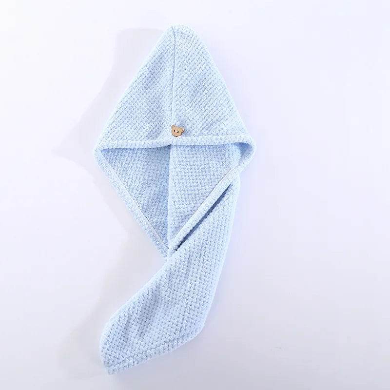 Fast Absorption Hair Drying Turban Hat Pineapple Coral Fleece Long Hair Drying Hat Towel 25x65cm - P12 Hub Europe