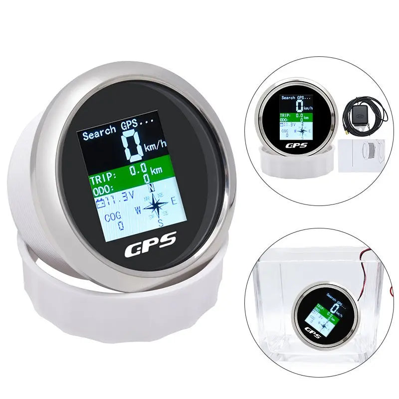 85mm GPS Speedometer Odometer Adjustable Trip ODO COG Voltmeter TFT Screen Speed Gauges For Motor Yacht Boat Car Outboard Engine