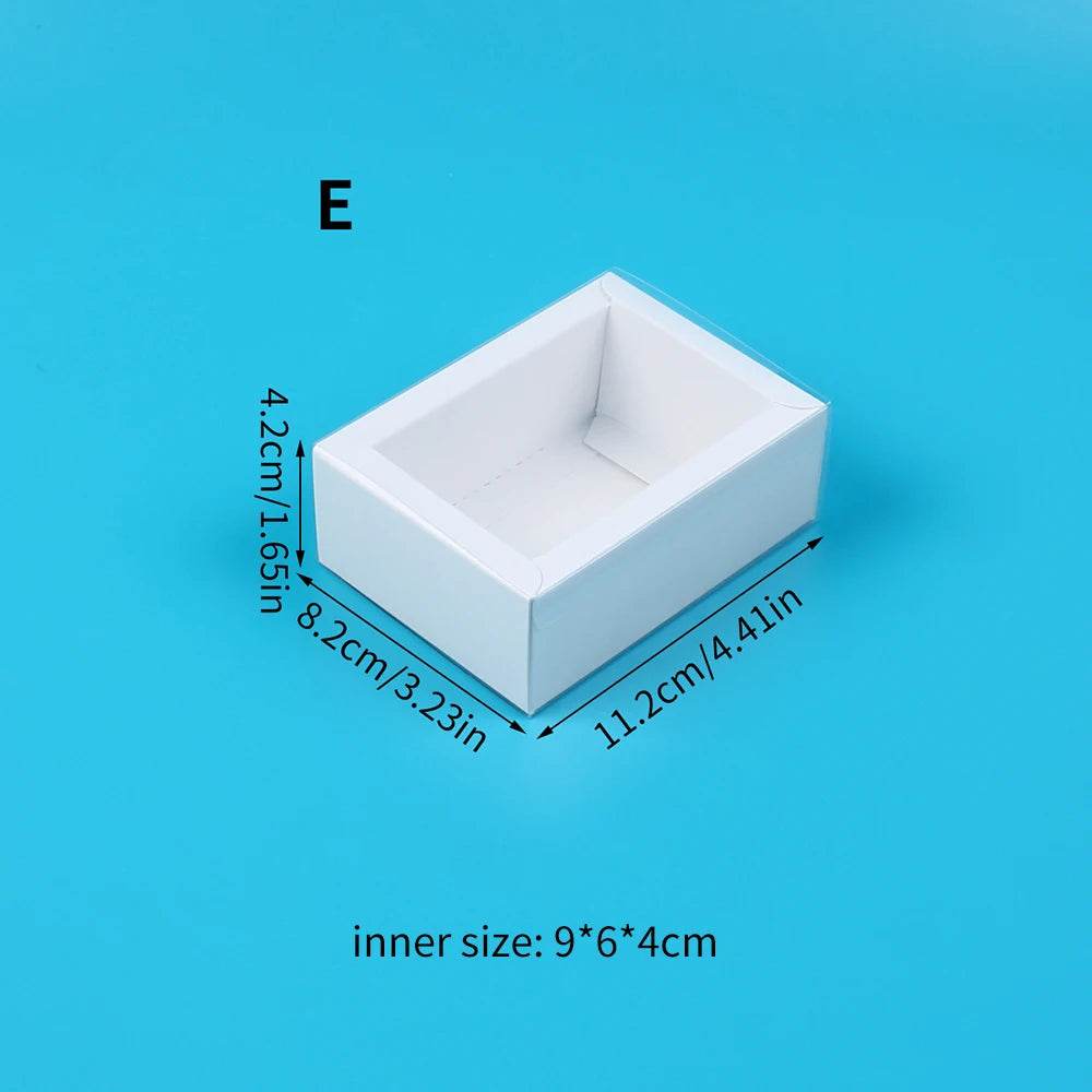 10Pcs Pull-Out Gift Boxes Drawer Kraft Paper Boxes with Clear Window Gift Jewelry Packaging Business Wedding Birthday Party - P12 Hub Europe