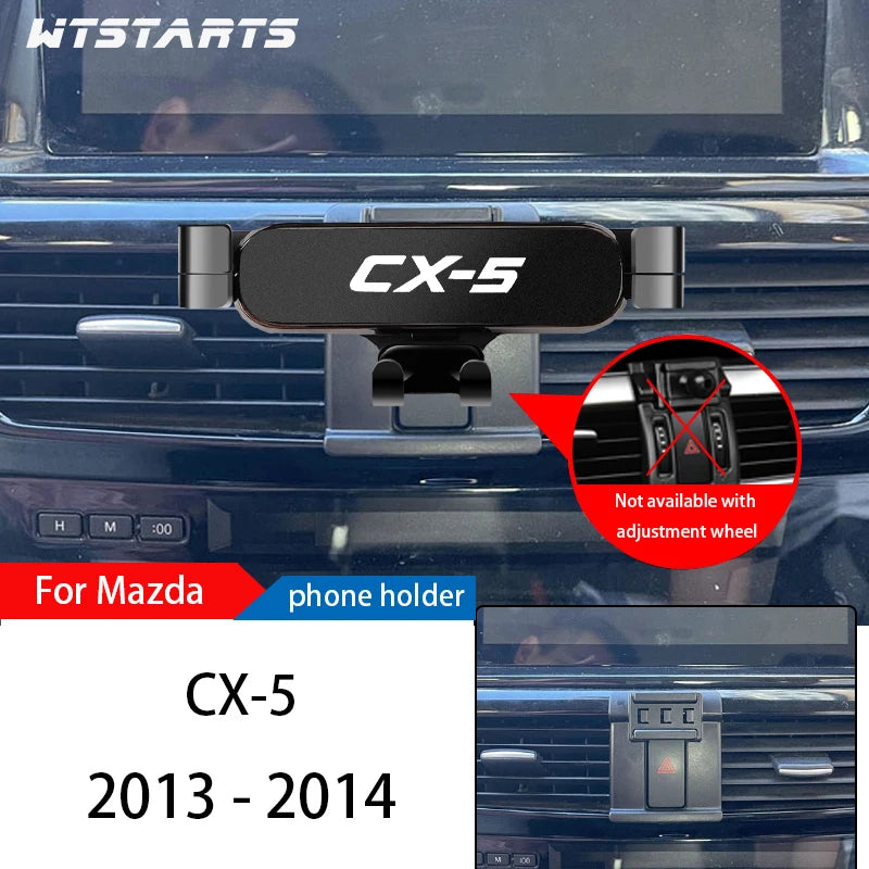 Car Phone Holder Mount Stand For Mazda CX-5 2013-2022 Adjustable GPS Navigation Mobile Phone Bracket Car Lnterior Accessories