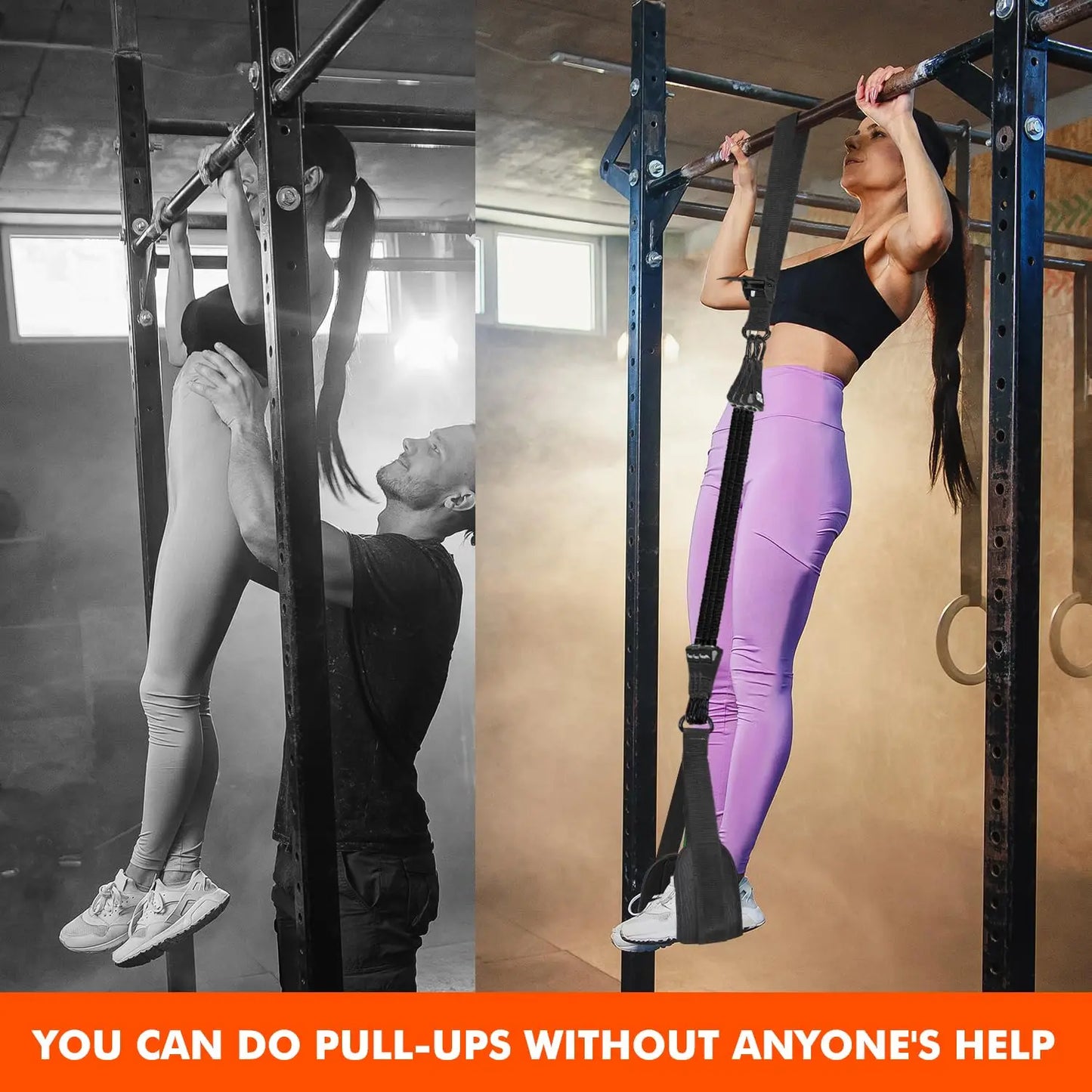 Assisted Pull Up Bands 75-300 LBS Multifunctional Assist Belt Strength Training Fitness Tools High Intensity Pull Up Band