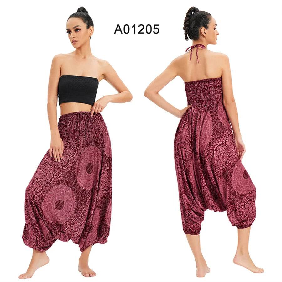 Women's Boho Harem Rayon Pants - P12 Hub Europe