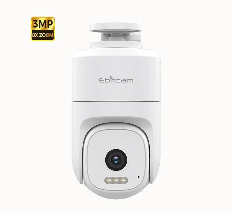 Camera 2K WiFi PTZ Ebitcam, 360°, 8x Zoom - P12 Hub Europe