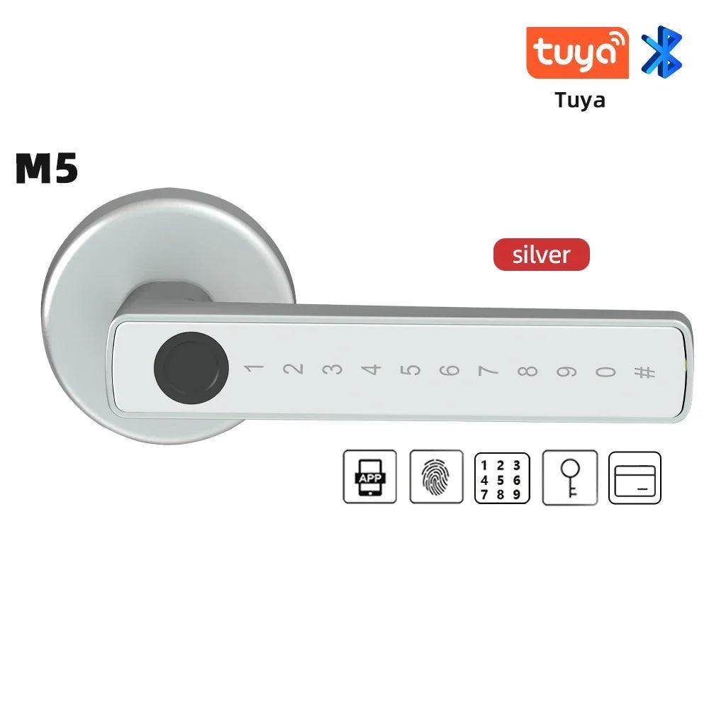 Fingerprint Door Lock | App, Card, Code, Key, 35-50mm - P12 Hub Europe