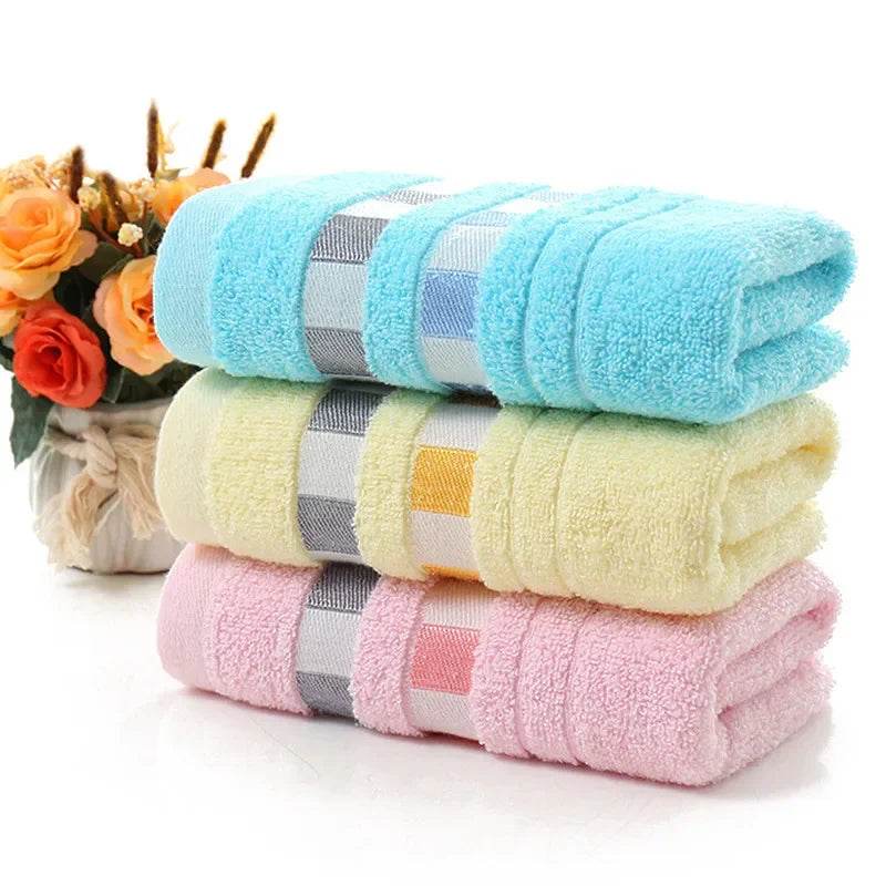 77X33cm Reusable Bath Towels 100% Cotton Towel Avaliable Cotton Fiber Natural Eco-friendly Embroidered Bath Towel Bathroom Decor - P12 Hub Europe