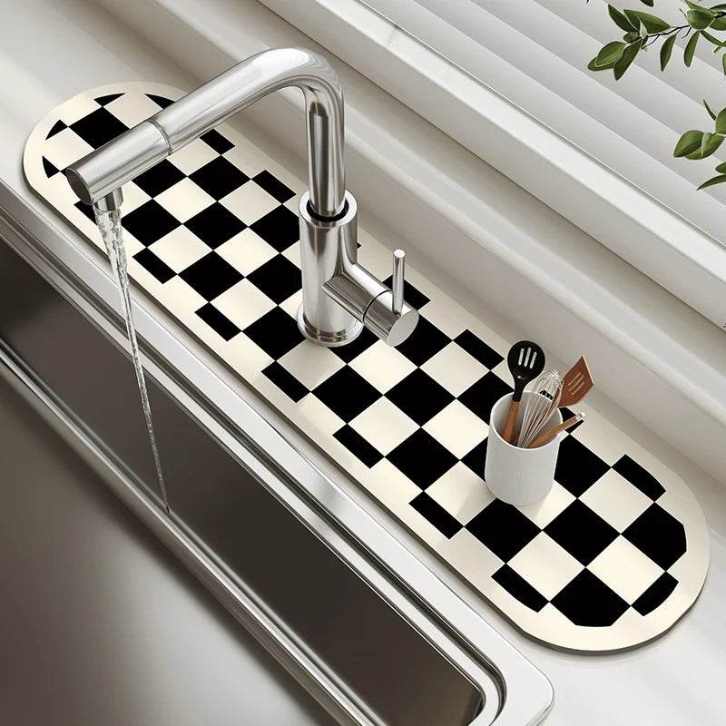 Diatomite Sink Faucet Drain Pad Absorbent Drying Mat For Kitchen Countertop Kitchen Sink Splash Mat Non-slip Table Mat - P12 Hub Europe