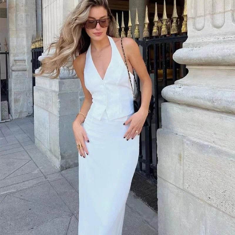 Halter Backless Skirt Set - P12 Hub Europe