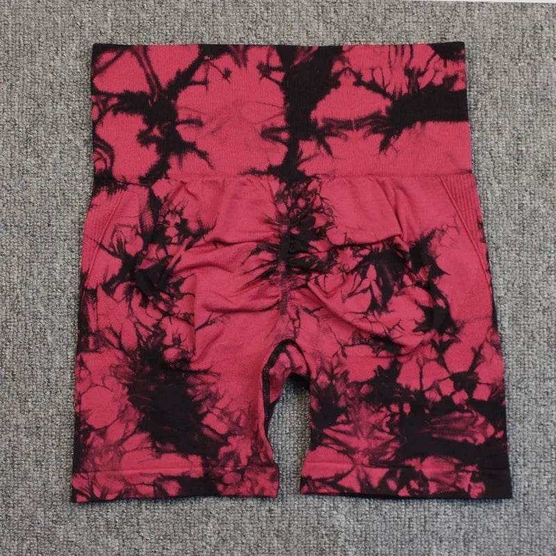 Tie Dye Yoga Shorts Women - P12 Hub Europe