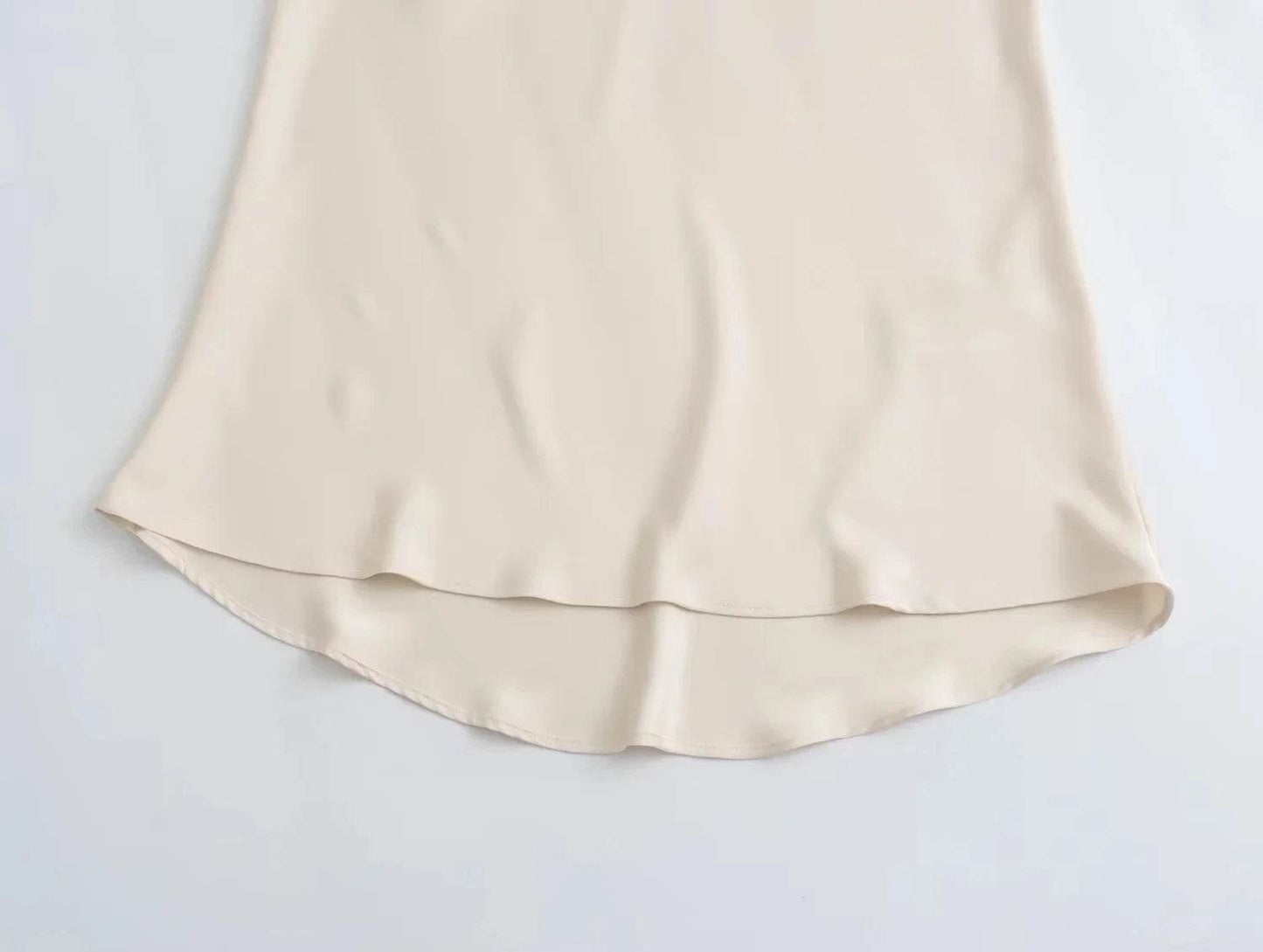 Women's Y2K Satin Midi Skirt - P12 Hub Europe