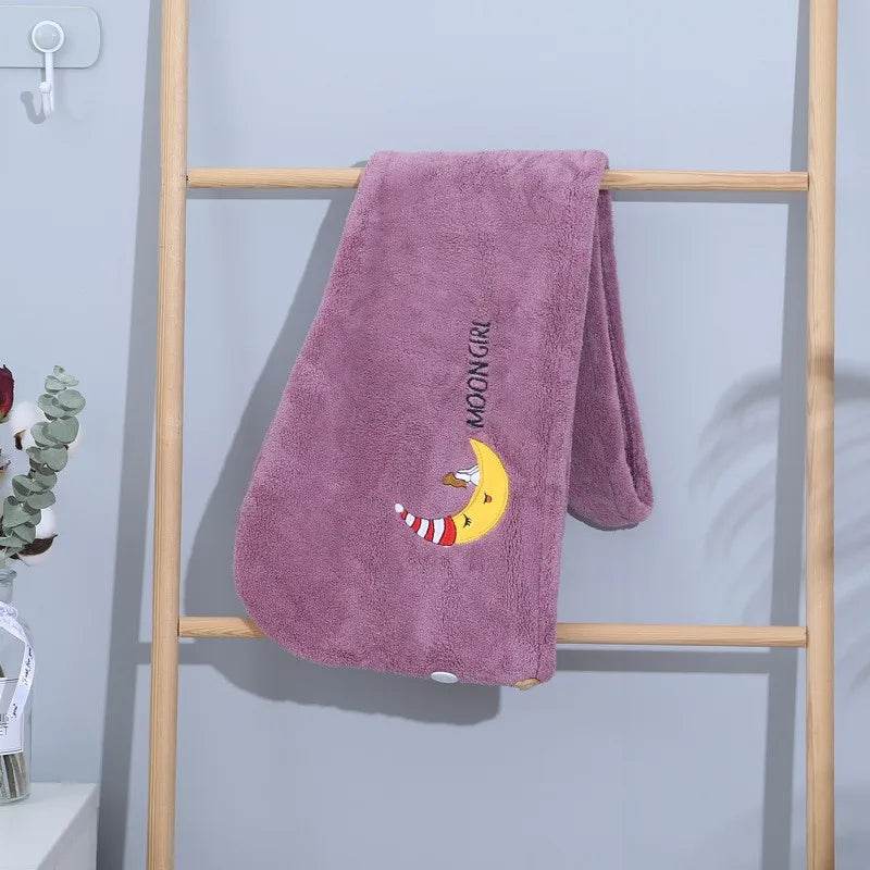 Fast Absorption Hair Drying Turban Hat Pineapple Coral Fleece Long Hair Drying Hat Towel 25x65cm - P12 Hub Europe
