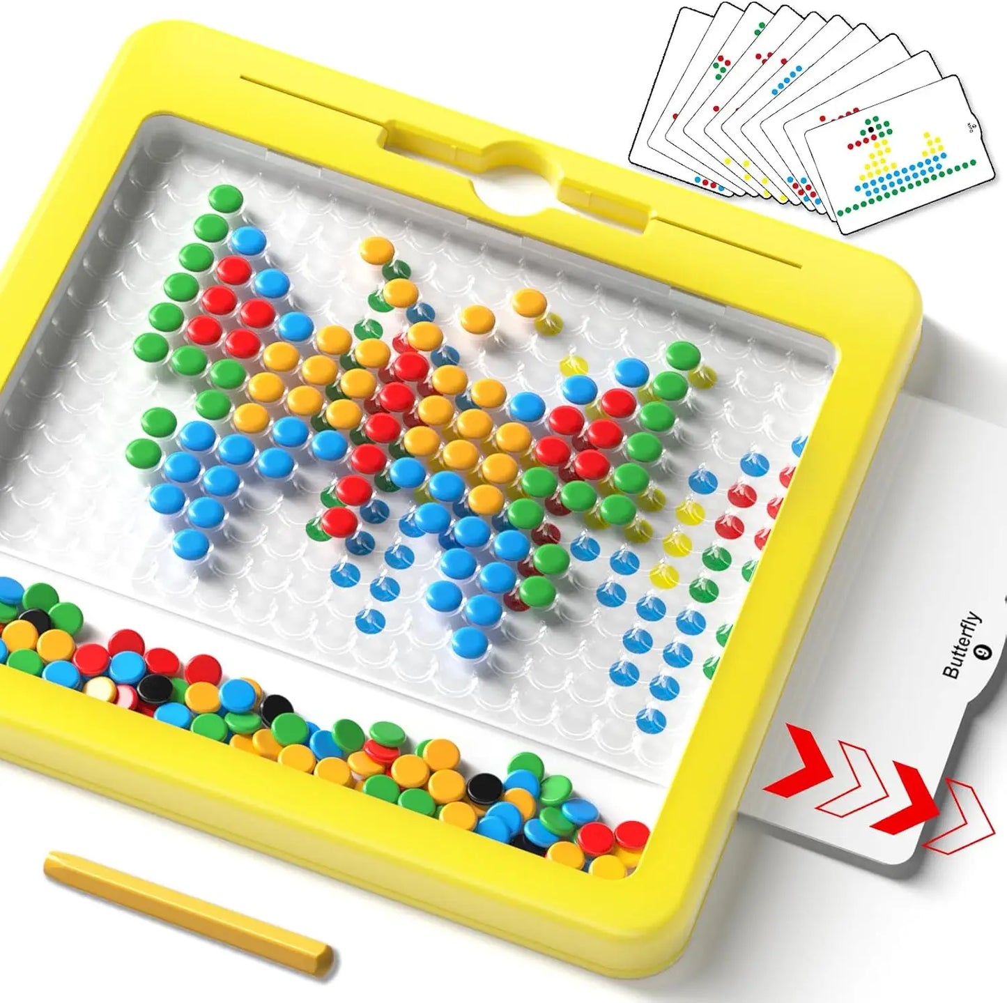 2-in-1 Magnetic Pen DIY Drawing Board For Children Montessori Preschool Education Painting Puzzle Toy Gift