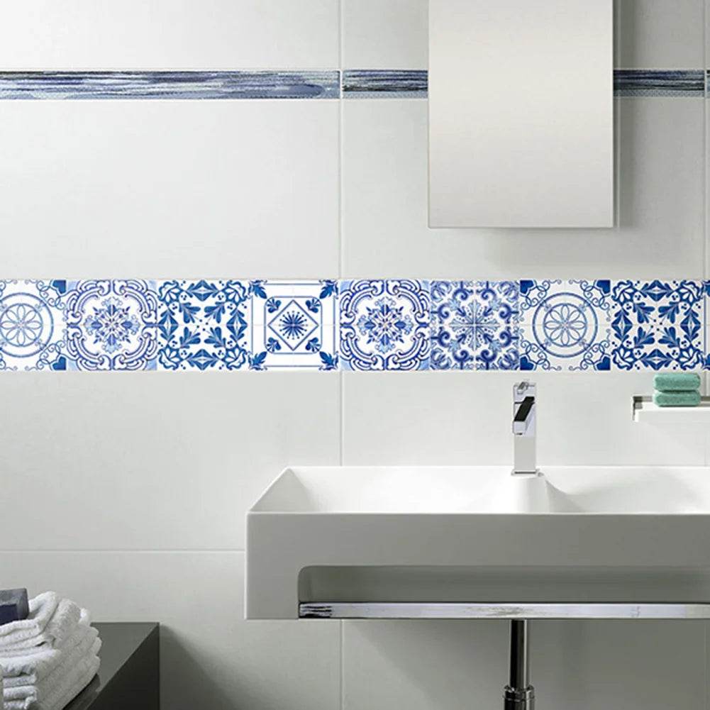 Self-adhesive Waist Line Decorative Strip Waterproof Peel Stick Wall Sticker Bathroom Floor Skirting Line Wall Papers Home Decor - P12 Hub Europe