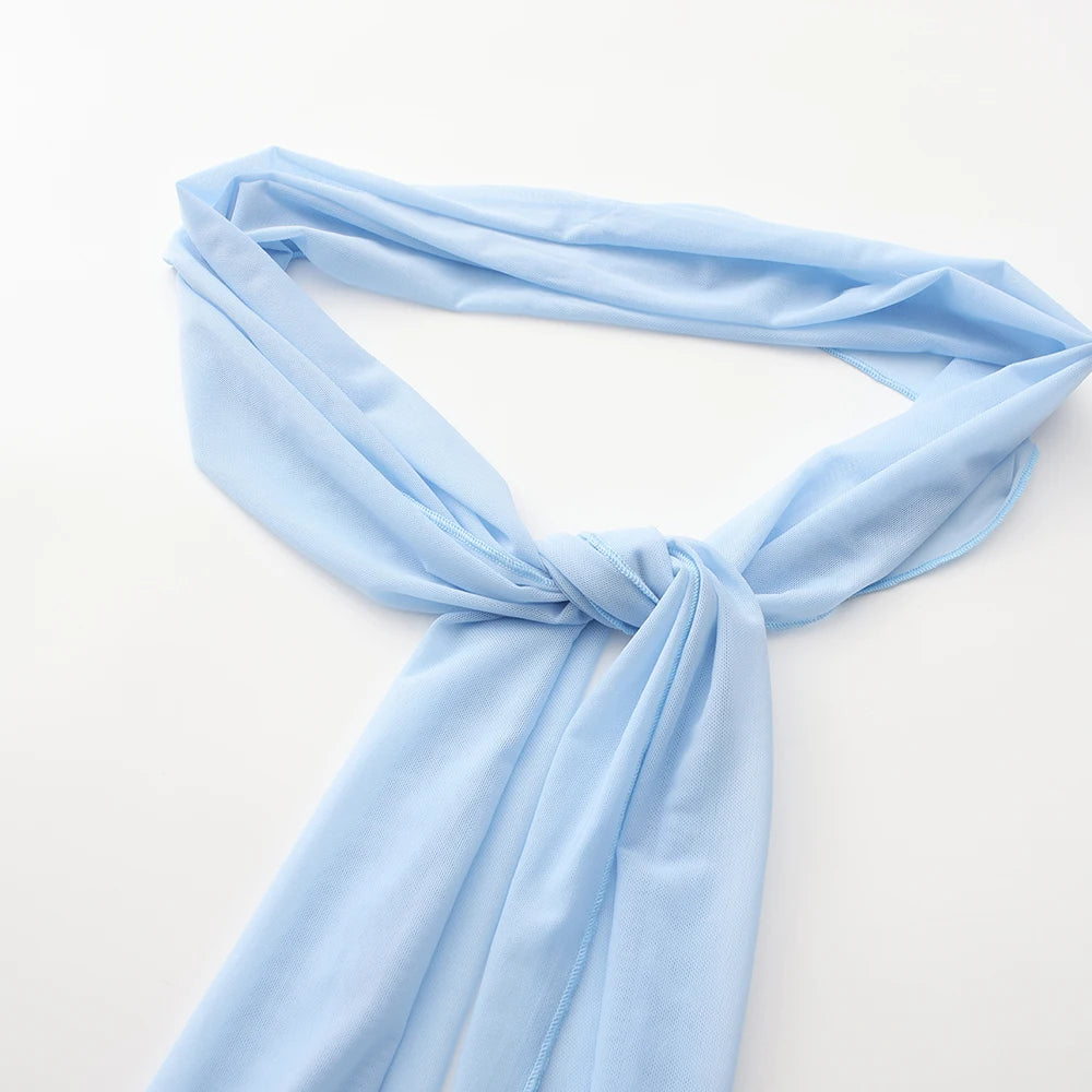 Blue Maxi Dress Set