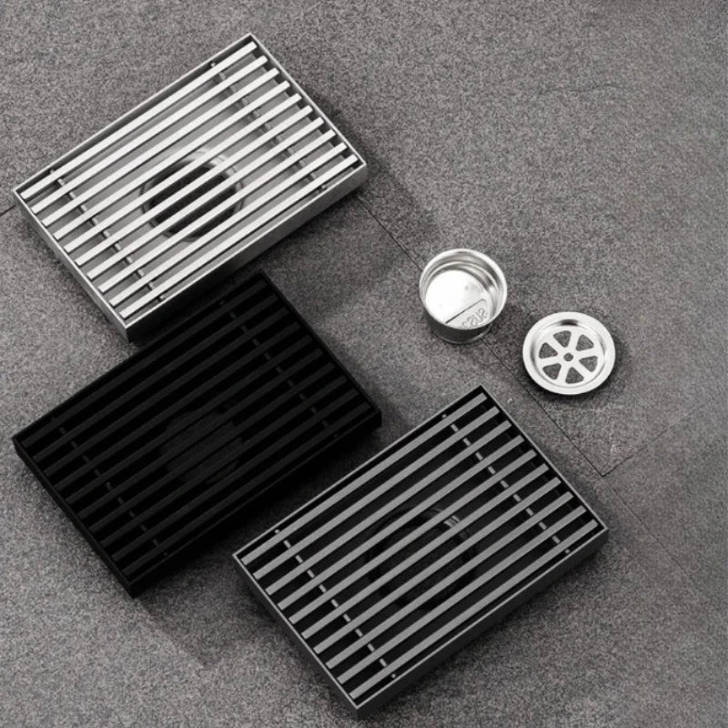 Bathroom large drainage floor drain, outdoor courtyard thickened 304 stainless steel odor proof floor drain