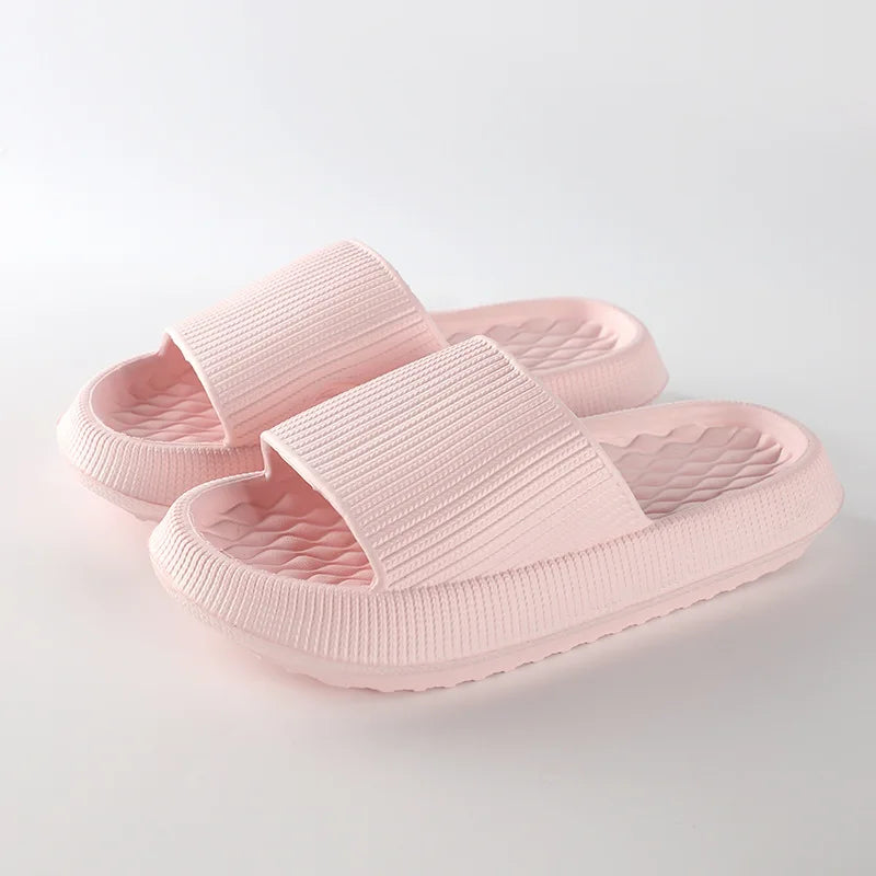 Crestar Women Summer Slippers Indoor Thick Sole Non-slip Bathroom Slides Comfort Soft Sole EVA Sandals Lady Beach Platform Shoes