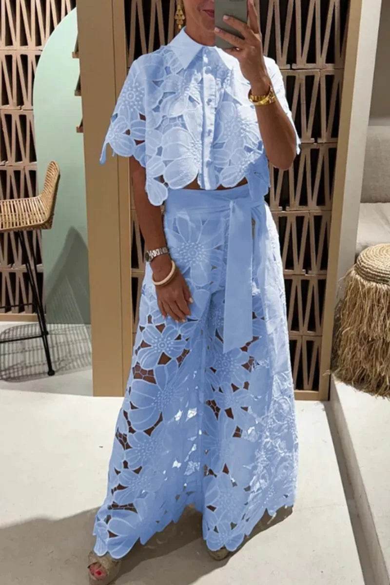 Spring Hollow Wide-Leg Suit - P12 Hub Europe