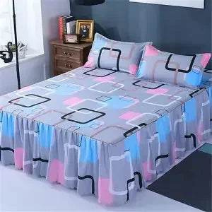 Stylish Single-piece Bed Circumference Skirt, Korean Version Bedspread & Coverlet, Fade-Resistant Design - P12 Hub Europe