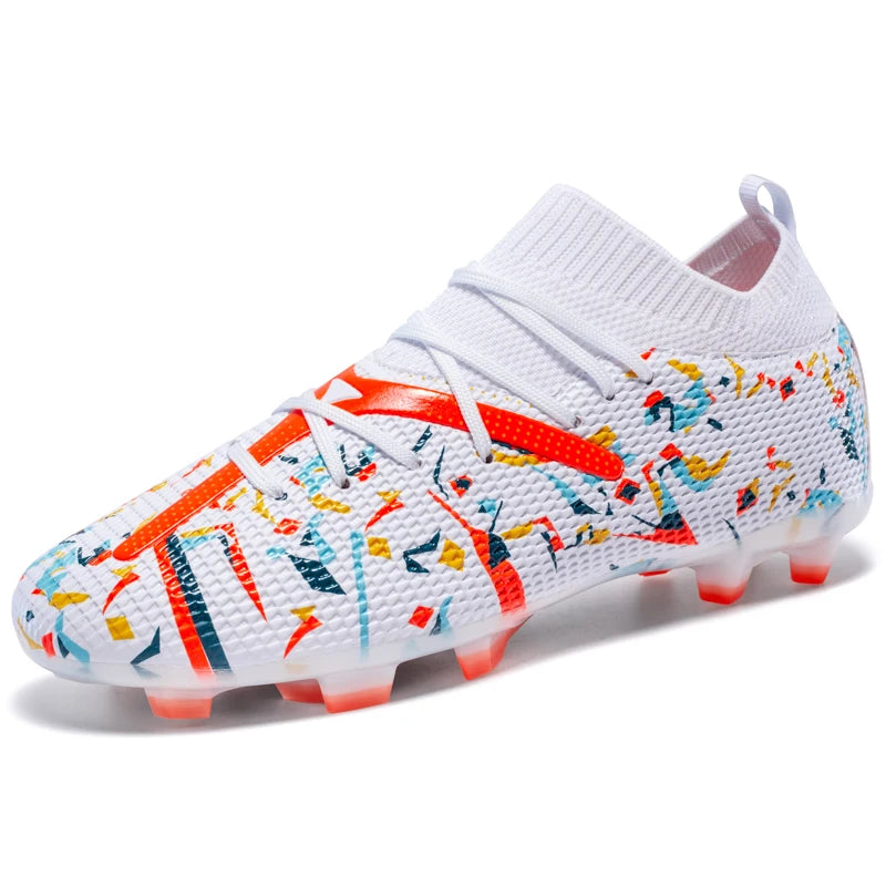 Pink Artificial Grass Soccer Shoes Men High quality Non Slip Football Shoes for Men Football Field Cleats Adult tenis de fútbol