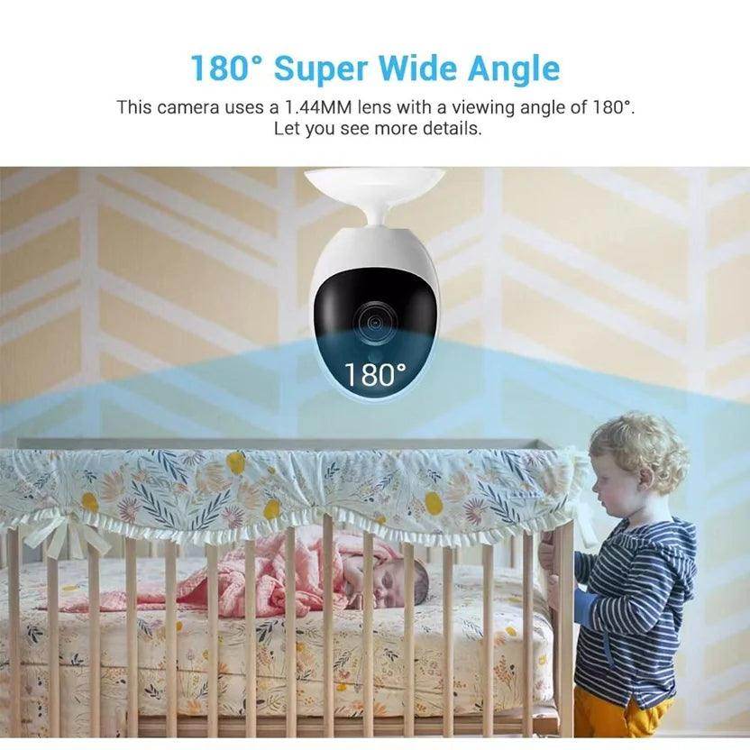 Fisheye Camera 1080P WiFi , 2-Way Audio, Night, ICSEE - P12 Hub Europe