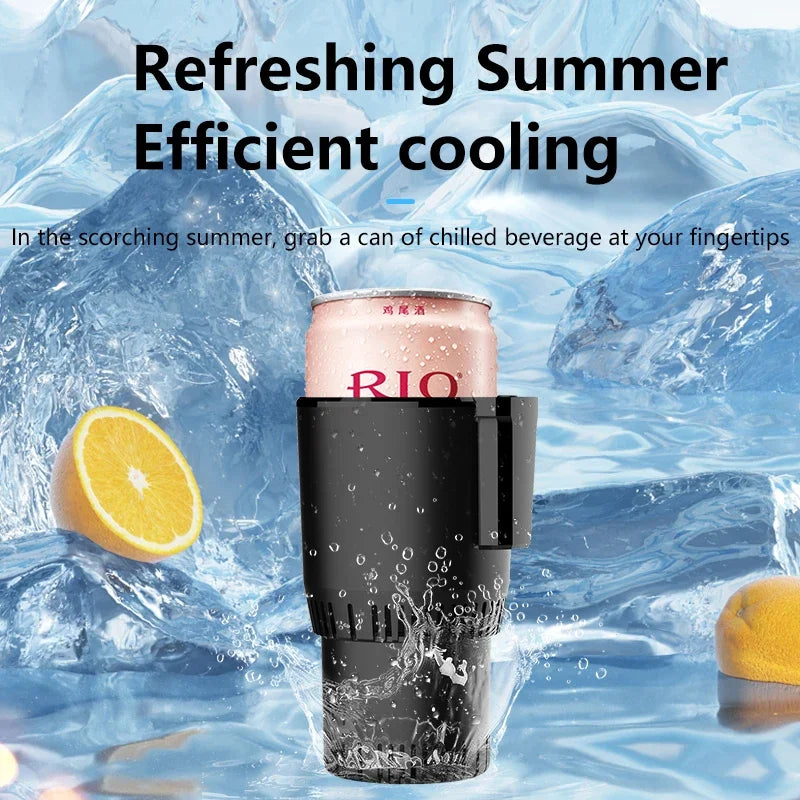 Car Heating Cooling Cup 12V and 24V 36W 2-in-1 Car Office Cup Warmer Cooler Smart Cup Mug Holder Beverage Drink Refrigerator