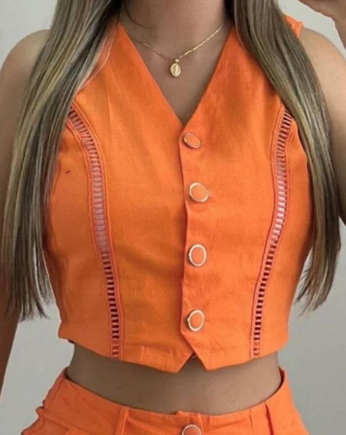 Women's Summer Crop Shorts Set - P12 Hub Europe